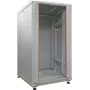 IT-BUDGET 19 colių tinklo spintelė SRK - 18U - 600x1000 mm - stiklinės/plieninės durys - iš anksto surinkta - šviesiai pilka 99ITB19SRK18610GGNM