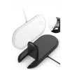 CYOO 2-in-1 belaidžio įkrovimo padas Qi 10W greitasis įkrovimas dvi zonos juodas