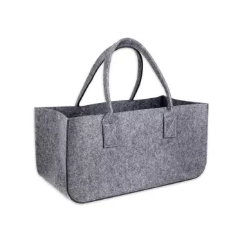 Schramm NEW-4543 tamsiai pilkos spalvos veltinio malkų neštuvai ir laikymo krepšys 50x25x25 cm
