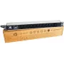 Liebernetz 19 inch Rackmount PDU, 12x C13 lizdai, apsauga nuo viršįtampių, SCHUKO kištukas, aliuminis, juodas 90LNSDL1912KKSP