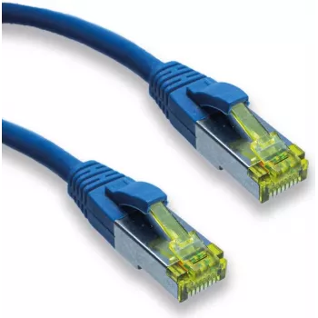 IT-BUDGET Premium viso vario pynimo kabelis - Super Flex TPE - Cat.6A su Cat.7 neapdorotu kabeliu - 600 MHz - be halogenų - PoE+ - 10 Gbit - mėlynas - 2 m 90ITBFLEX6A7PK2B