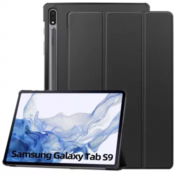 MRDISC Flip Cover skirtas Samsung Galaxy Tab S9 5G - juodas TPU (MG-FlipSGTABS95GSW)