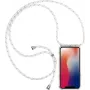 CYOO kaklo pakabuko dėklas su rankenos dirželiu Apple iPhone 12 Pro Max (6,7 inch) - baltas silikoninis CY122107