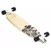 MUUWMI AU 559 ilgasis riedlentis (longboard) - 8 sluoksnių klevo denis, ABEC 7 guoliai, 70 mm ratai, medienos spalvos