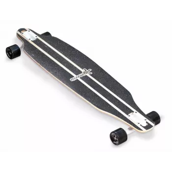 MUUWMI AU 559 ilgasis riedlentis (longboard) - 8 sluoksnių klevo denis, ABEC 7 guoliai, 70 mm ratai, medienos spalvos