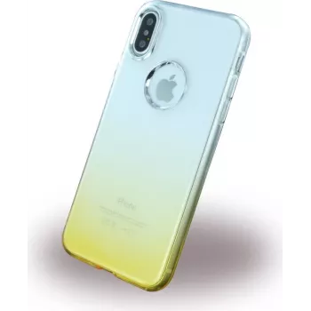 CYOO Ruber Soft silikoninis dėklas Apple iPhone X - auksinis