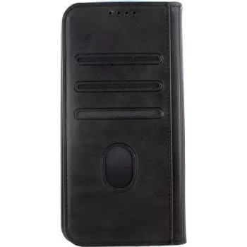 CYOO Premium Book Case, skirta Apple iPhone 13 Pro, juodas PU odos piniginės dėklas su kortelių skyreliais ir stovo funkcija CY122556
