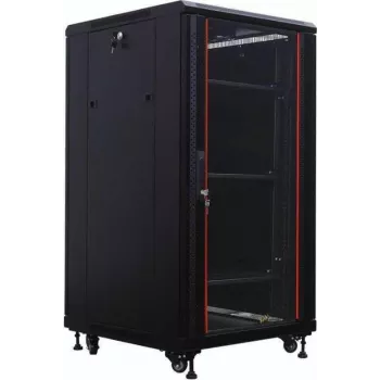 IT-BUDGET 19 colių serverių spintelė SRK 27U 600x1000 mm išardoma juoda 90ITB19SRK27610GSN