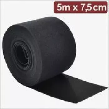Quadrios 24CA311 kibioji juosta kabeliams rietime 5 m x 7,5 cm juoda