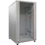 IT-BUDGET 19 inch Tinklo spintelė SRK, 18U, 600x600 mm, stiklo/plieno durelės, išardoma, šviesiai pilka 90ITB19SRK1866GGN