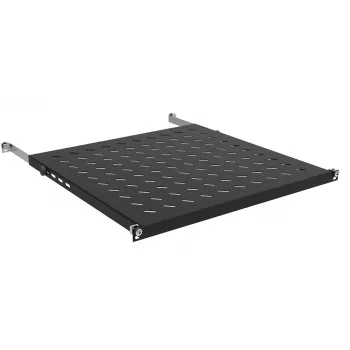 IT-BUDGET 19 inch įrangos lentyna 0,5U aukščio, 550mm gylio, 80kg apkrovos, juoda 12WZ82648004550161