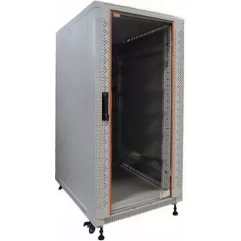 IT-BUDGET 19 inch Tinklo spintelė SRK - 22U - 600x800 mm - Stiklo/Plieno durelės - Išskaidyta - Šviesiai pilka 90ITB19SRK2268GGN