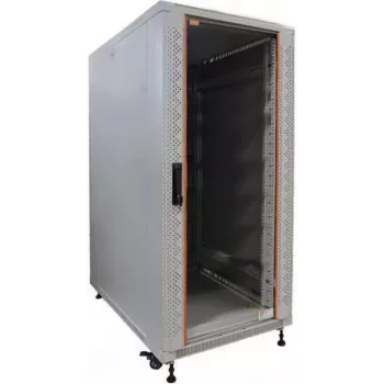 IT-BUDGET 19 colių serverio stovas SRK - 27U - 600x1000 mm - Stiklinės/Vientisos durys - Išardoma - Šviesiai pilka 90ITB19SRK27610GGN