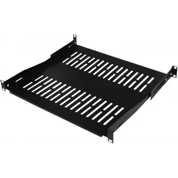 IT-BUDGET 19 inch stelažo lentyna / įrenginių padėklas, 80 kg apkrova, 350 mm gylis, reguliuojamo gylio tvirtinimas, juoda (90ITB19FBX350S)