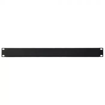 IT-BUDGET 19 inch Rack aklinė panelė 1U - lakštinis plienas, juodas miltelinis dažymas (90ITBBP1HEMS)