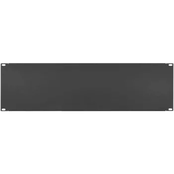 IT-BUDGET 19 inch tuščia panelė / stovo dangtis - 3U - tvirtas metalinis variantas - juodas (90ITBBP3HES)