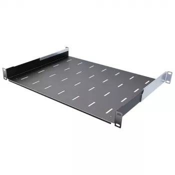 IT-BUDGET 19 inch stovo lentyna / prietaisų padėklas - 40 kg apkrova - 350 mm gylis - reguliuojamo gylio tvirtinimas - juoda (90ITB19FB350S)