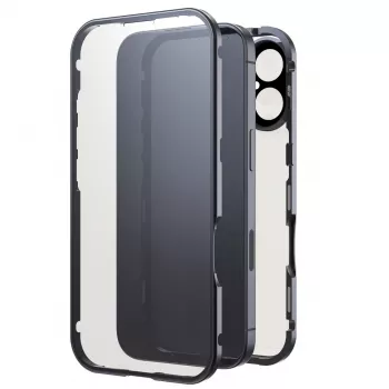 Black Rock Cover 360° Glass dėklas Apple iPhone 16, juodas 00228084