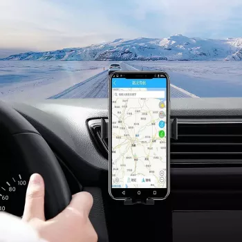 CYOO CY120792 Qi 15W belaidis automobilinis įkroviklis su automatiniu laikikliu ir 360° pasukimu