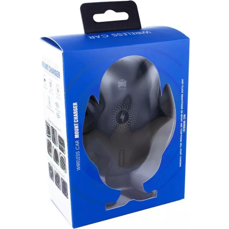 CYOO CY120792 Qi 15W belaidis automobilinis įkroviklis su automatiniu laikikliu ir 360° pasukimu