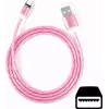 CYOO Flow Light Micro USB įkrovimo kabelis 1 m, rožinis, su tekančios šviesos efektu CY121350