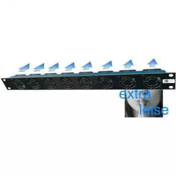 Liebernetz 19-SILENT ventiliatoriaus blokas - horizontalus oro srautas į vidų - 50 m³/h - 1U - 12V DC - itin tylus 15 dB - juodas (90LN19LUE1HE8BS)