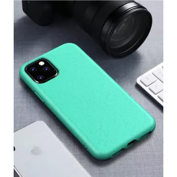 CYOO BioCase, skirta iPhone 12 Pro Max 6,7 colio - žalias - biologiškai skaidrus kietasis dėklas (CY121901)