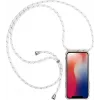 CYOO kaklo dėklas su virvele iPhone 12/12 Pro 6,1 inch - baltas silikoninis CY122106