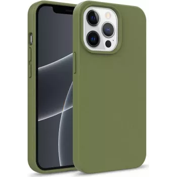 CYOO BioCase iPhone 13 Pro Max biologiškai skaidrus smūgiams atsparus galinis dangtelis, žalias CY122547