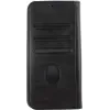 CYOO Premium BookCase Apple iPhone 13 mini dėklas - juodas sintetinės odos piniginės dėklas CY122554