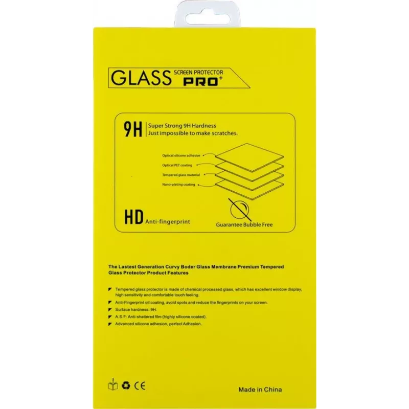 CYOO Pro+ grūdintas stiklas, ekrano apsauga Apple iPhone 13 mini - 0,33 mm 9H viso ekrano danga, permatomas CY122529