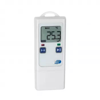 TFA Dostmann LOG40 ISO kalibruotas temperatūros duomenų registratorius USB PDF, -40 iki +60 °C