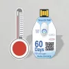 TFA Dostmann TempLOG vienkartinis temperatūros duomenų registratorius -30 iki +60 °C, USB, IP67, 16 000 įrašų 31.1062.02
