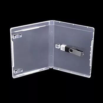 MediaRange BOX905 tuščias Blu-ray dėklas USB atmintinei, 170x135mm, permatomas