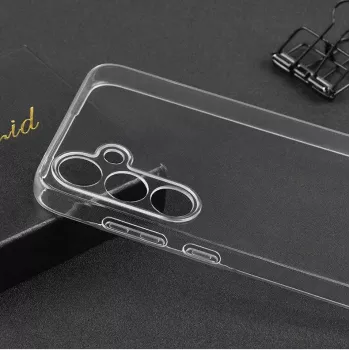CYOO Crystal Clear dėklas Samsung Galaxy A55 5G iš permatomo TPU ir polikarbonato