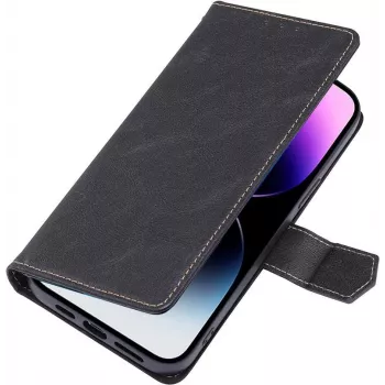 CYOO Premium BookCase dėklas piniginė iPhone 14 Pro, juodas CY122793