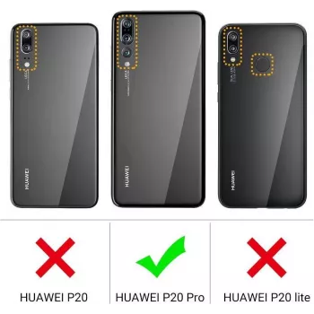 CYOO Premium skysto silikono dėklas Huawei P20 Pro - juodas