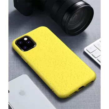 CYOO BioCase iPhone 11 Pro Max geltonas biologiškai skaidomas kietasis dėklas CY121592