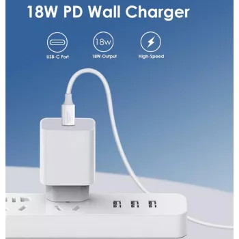 CYOO PD01 20W USB-C Power Delivery sieninis įkroviklis - baltas CY121761