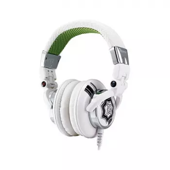 Thermaltake Tt eSPORTS Dracco baltos spalvos ausinės su 50 mm keitikliais, dvigubu 3,5 mm jungtimi ir nuotolinio valdymo moduliu