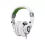 Thermaltake Tt eSPORTS Dracco baltos spalvos ausinės su 50 mm keitikliais, dvigubu 3,5 mm jungtimi ir nuotolinio valdymo moduliu