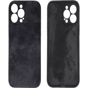CYOO Alcantara Soft dėklas iPhone 14 Pro - Anthracite CY122785