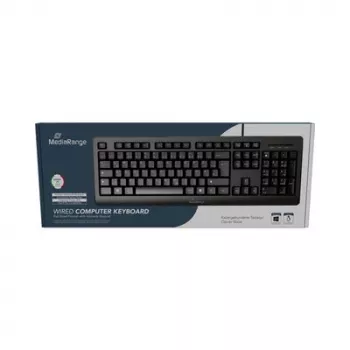 MediaRange MROS109-IT laidinė USB 2.0 QWERTY itališka klaviatūra, juoda