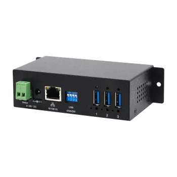 EXSYS EX-6005HMVS Gigabit USB 3.2 Gen 1 įrenginių serveris, 3 prievadų, 15KV ESD