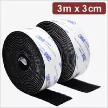 Quadrios 24CA321 lipni kibioji juosta, 3 m x 3 cm, juoda