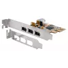 EXSYS EX-16500E-2 FireWire 1394a PCIe plokštė, 3+1 portų, TI lustas