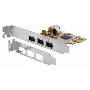 EXSYS EX-16500E-2 FireWire 1394a PCIe plokštė, 3+1 portų, TI lustas