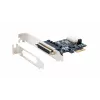 EXSYS EX-46022 PCIe 2S serijinė RS-232 plokštė su aštuonkojo kabeliu (EXAR lustas)