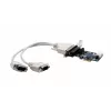 EXSYS EX-46022 PCIe 2S serijinė RS-232 plokštė su aštuonkojo kabeliu (EXAR lustas)