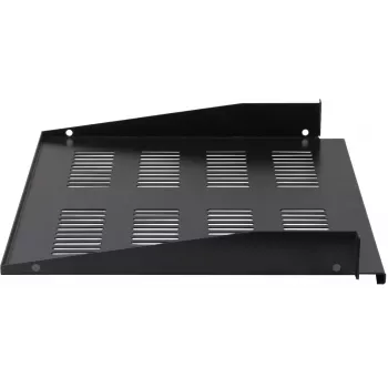 Rockstable RS19-FH18 19 colių 1U fiksuota lentyna, 400 mm gylio, 25 kg apkrovai, juoda